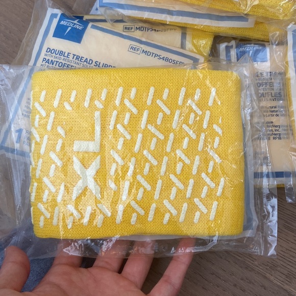 Underwear & Socks | Medline Fall Prevention Unisex Yellow Double Tread ...